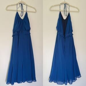 Club Monaco Halter Dress Open Back